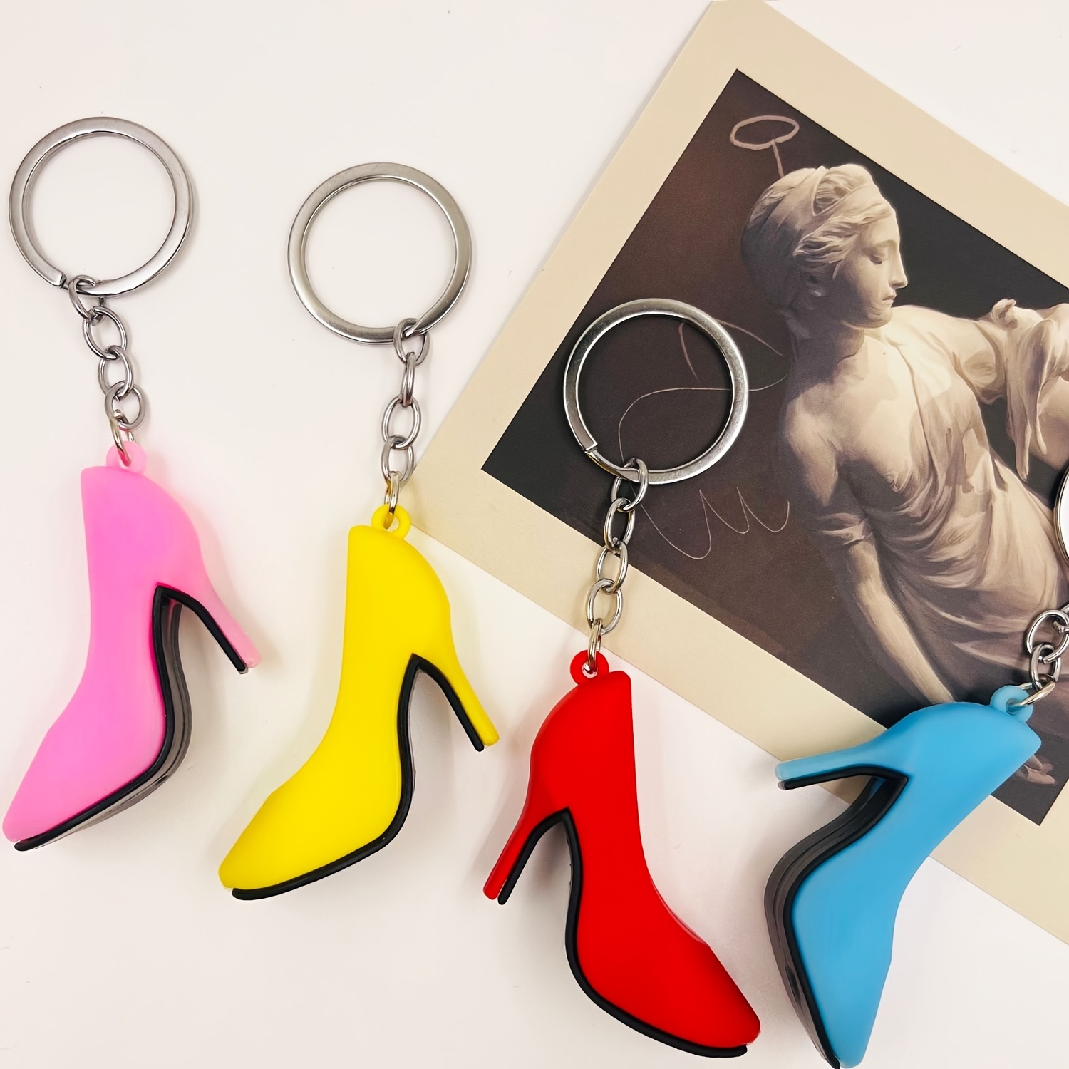 

Funky Pvc High Heel Keychain - 5cm/1.97in - Fun Gift For Her - No Battery Required
