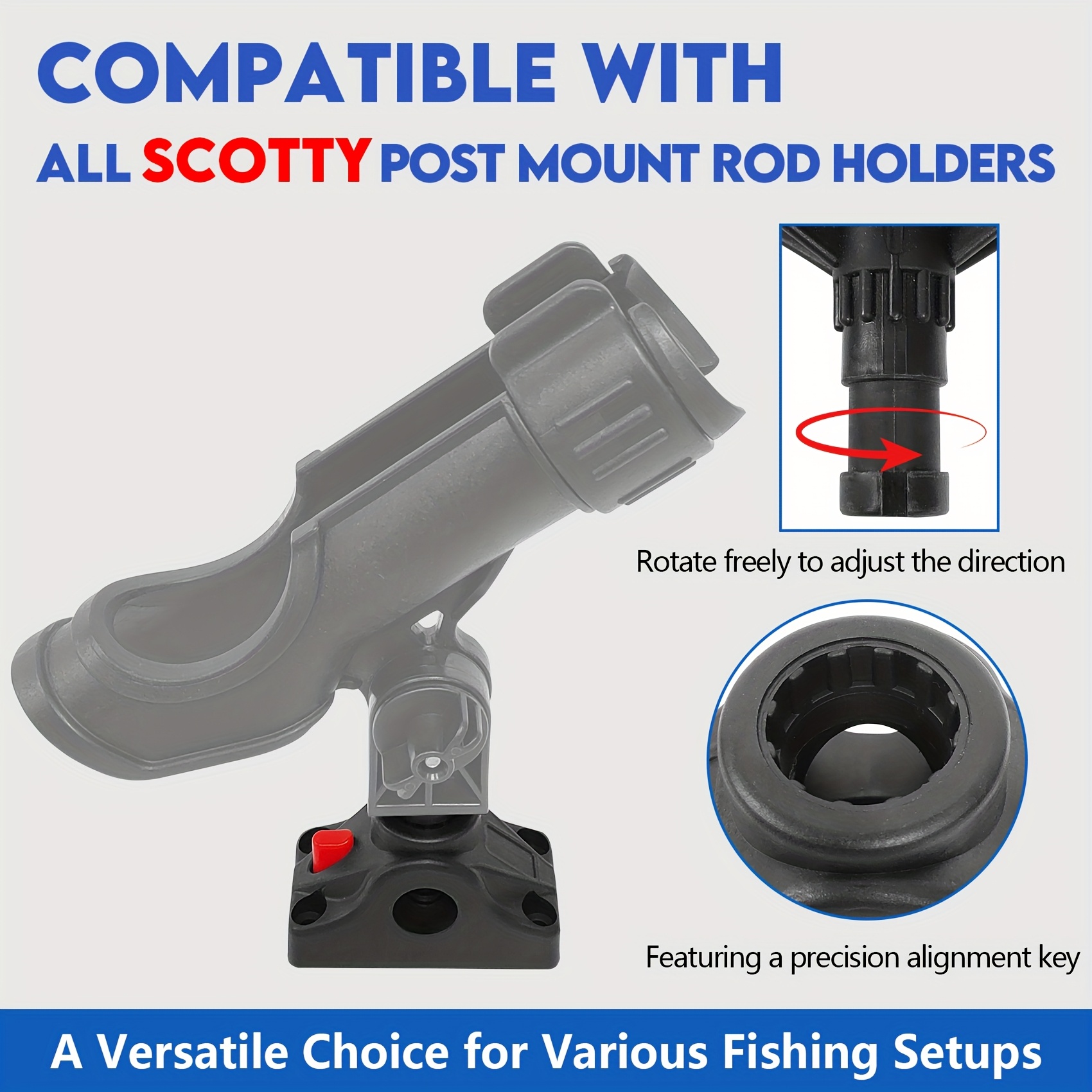 2pcs Deck Mounting Bracket for Kayaks & Boats