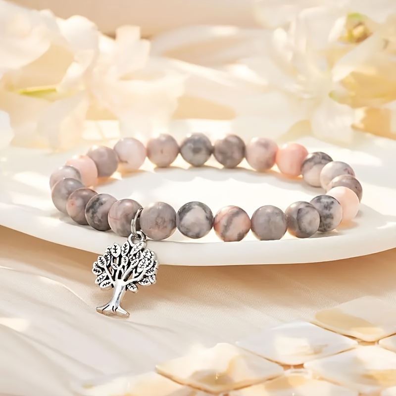 

A Delicate And Elegant Bead Bracelet, Matched With The Tree Of Life Pendant, Is A Thoughtful Gift For Sisters, Suitable For Occasions Such As Memorial Day, Christmas, Thanksgiving, Birthday, Etc