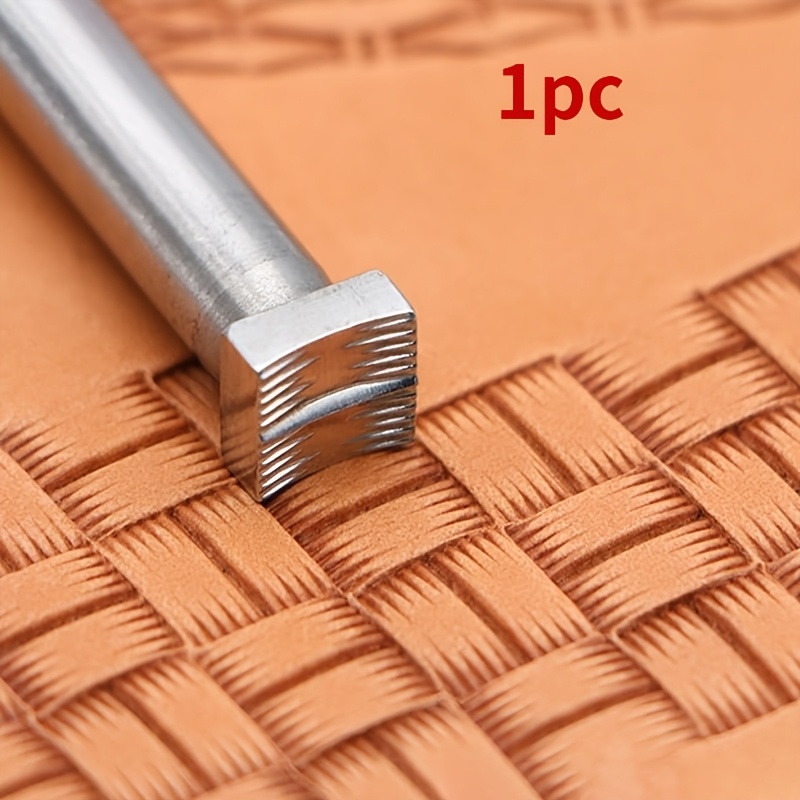 TEMU 1pc Leather Stamps Craft Tools Basket Stamps Straw Mat- X507 Leather Craft Tools