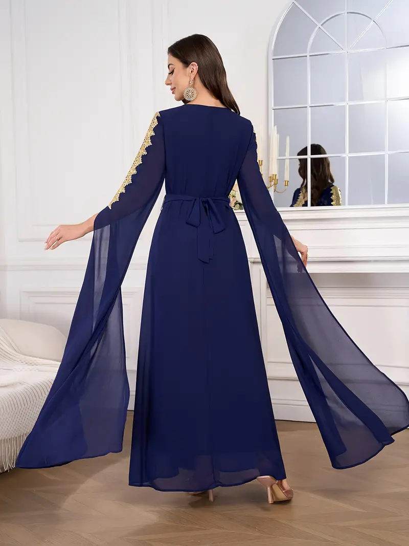 elegant navy blue sequin v neck maxi dress women long sleeve - Temu Spain elegant navy blue sequin v neck maxi dress women long sleeve - Temu Spain