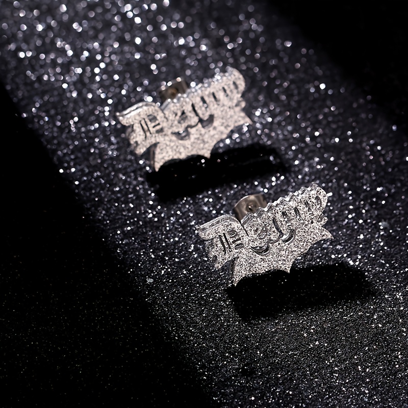 TEMU Orecchini Y2K con Pendente a Forma di Pipistrello 3D - Gioielli in Acciaio Inossidabile Personalizzati per Donna, Accessori per Costume