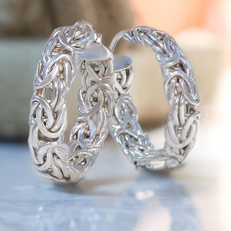 TEMU 925 Silver Earrings, High Quality Women's Jewelry, Women's Earrings, Gifts For Women, Valentine's Day Gifts, Gifts, Christmas Gifts, Comes In A