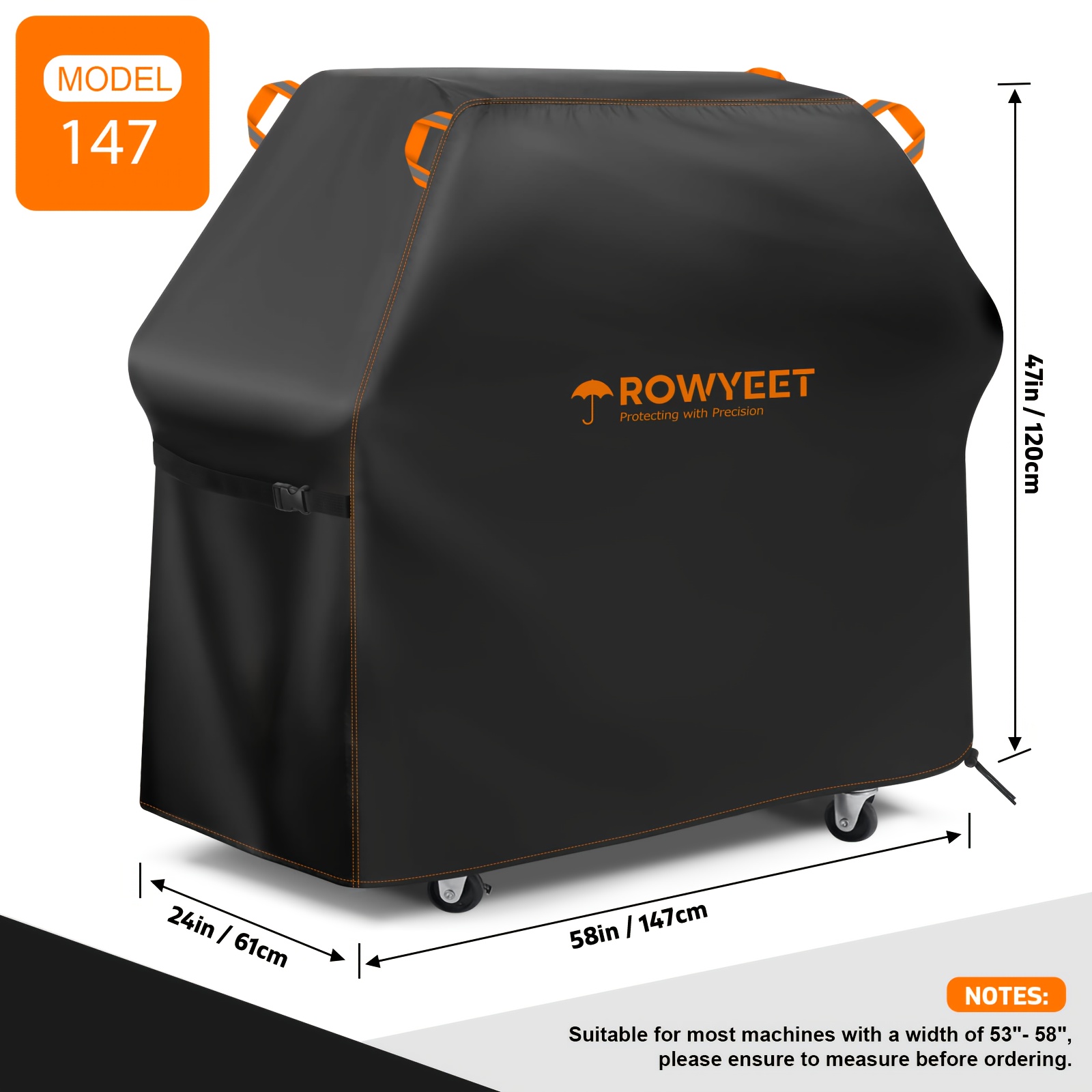 -210d Outdoor Bbq Grill Cover, Uv-resistant Gas Grill Cover With Adjustable Bottom, Compatible With Multiple Brands, 5 Sizes