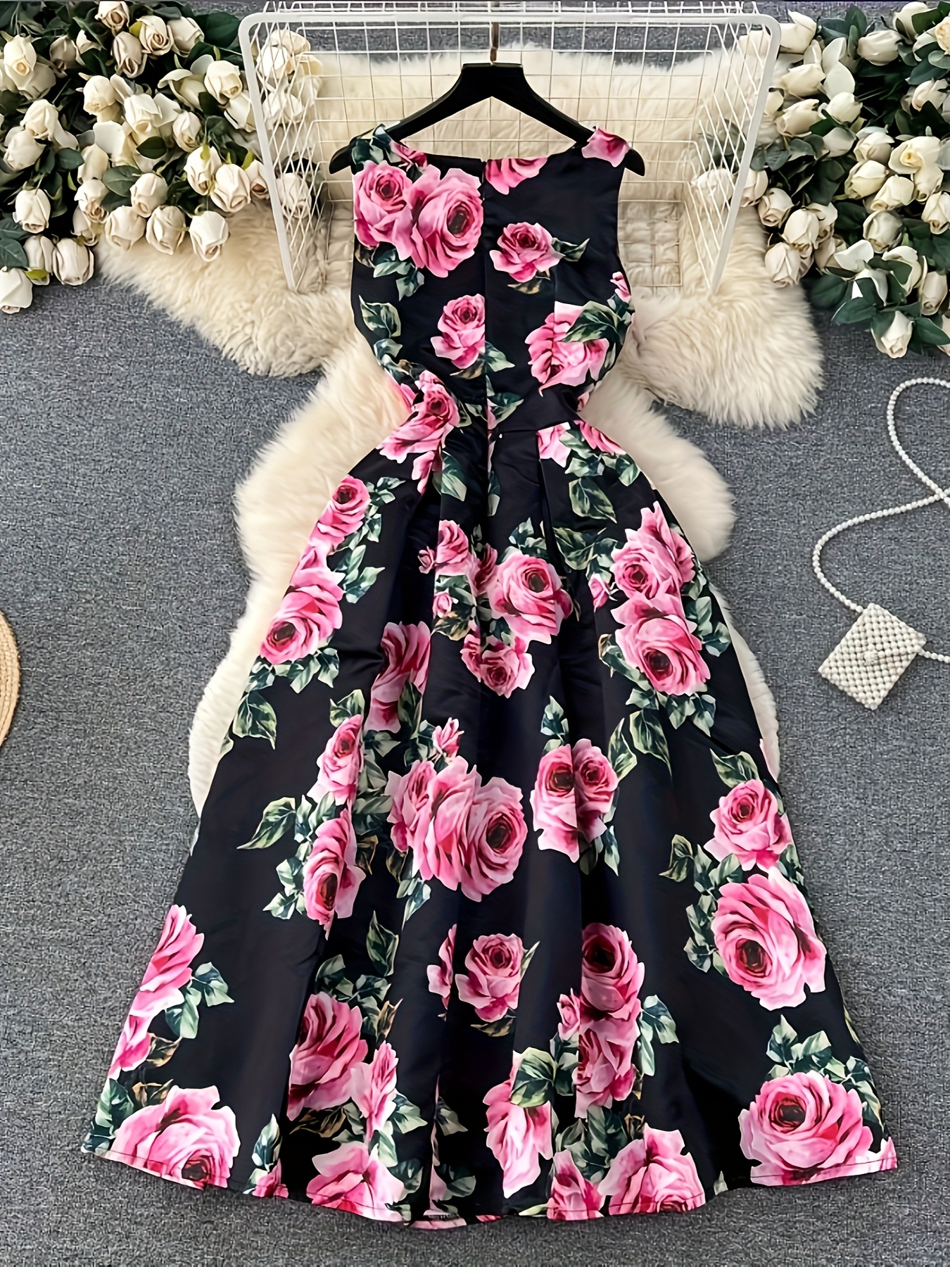 vintage floral dress sold on Temu United States