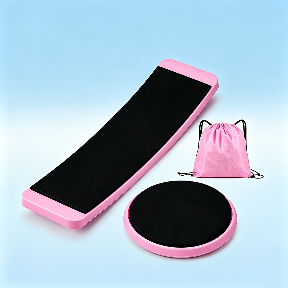 dance rotation board set with rotation disc storage bag anti slip suitable for ballet figure skating gymnastics training equipment wear resistant stability board for beginners professionals rotation disc for spinning practice