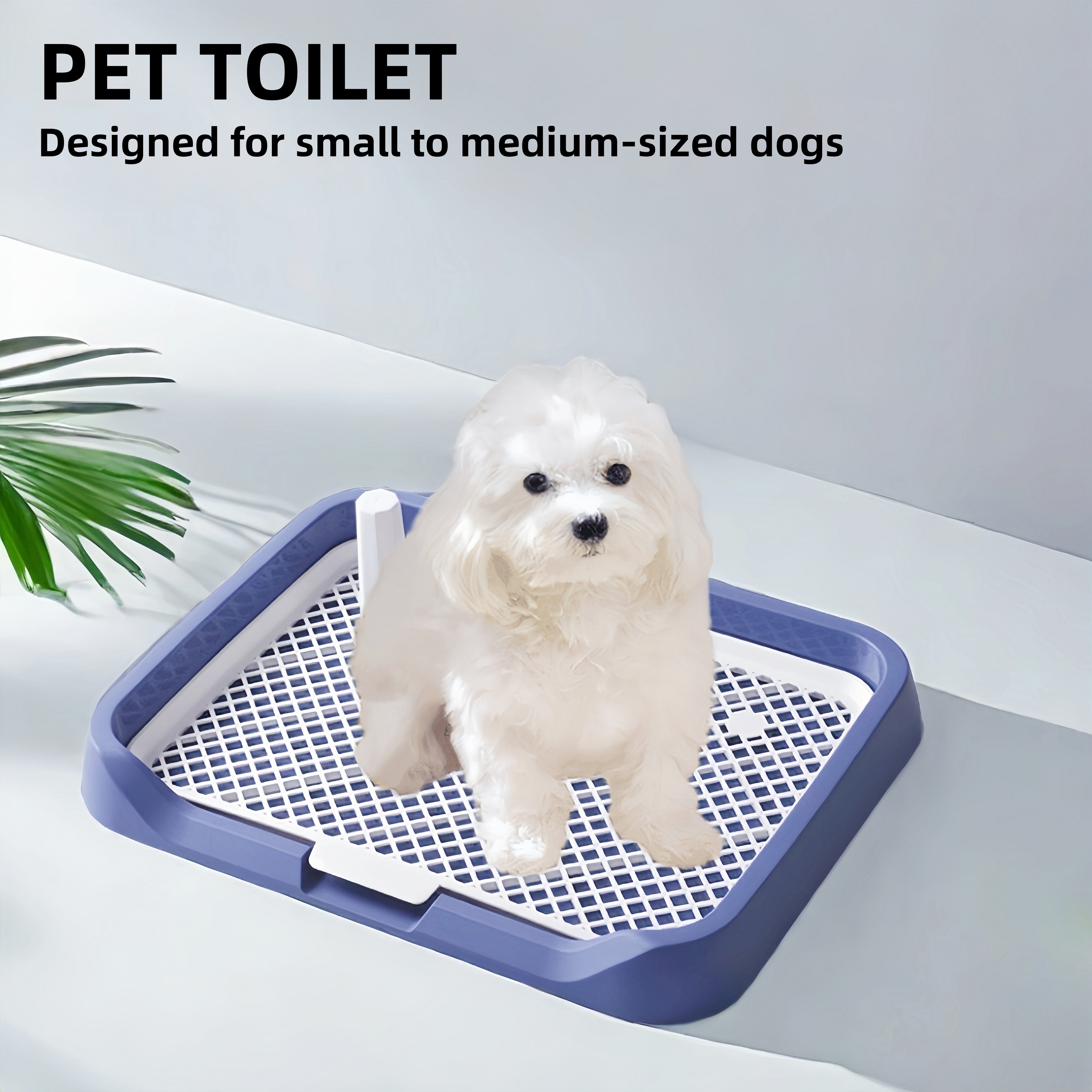 

Dog Toilet For Small And Medium Dogs, Dog Pee Tray, Dog Poop , Cleaning Dog Feces Plate - Leak-proof Design