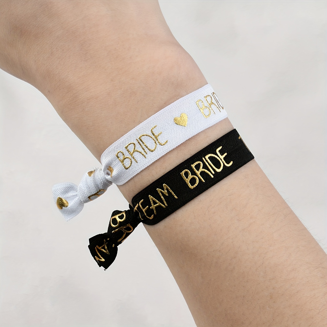 

Set Of 11 Team Bride Wedding Engagement Party Decoration Wristbands, Bachelorette Party Supplies Kit