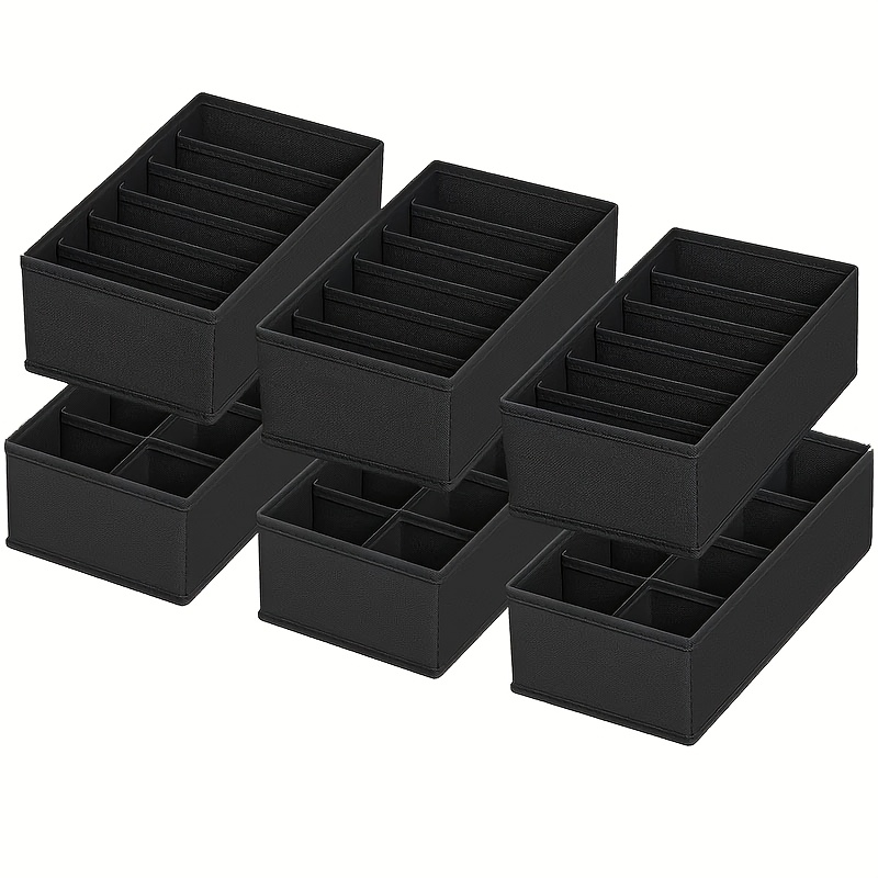 Criusia 12 Organizer Pieghevoli Per Cassetti – Tessuto Non Tessuto – 3 Misure Per Biancheria E Accessori
