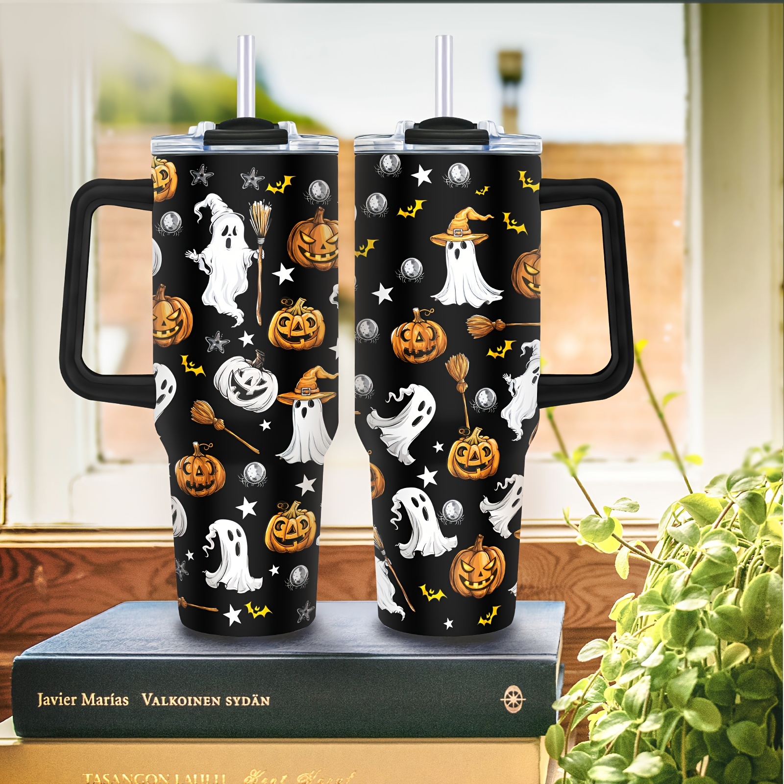 Spöklik 40oz Isolerad Rostfri Ståltermosmugg -   Halloweenpresent för Kvinnor | Gotisk & Häxdesign | Idealisk för   & Vatten på Språng