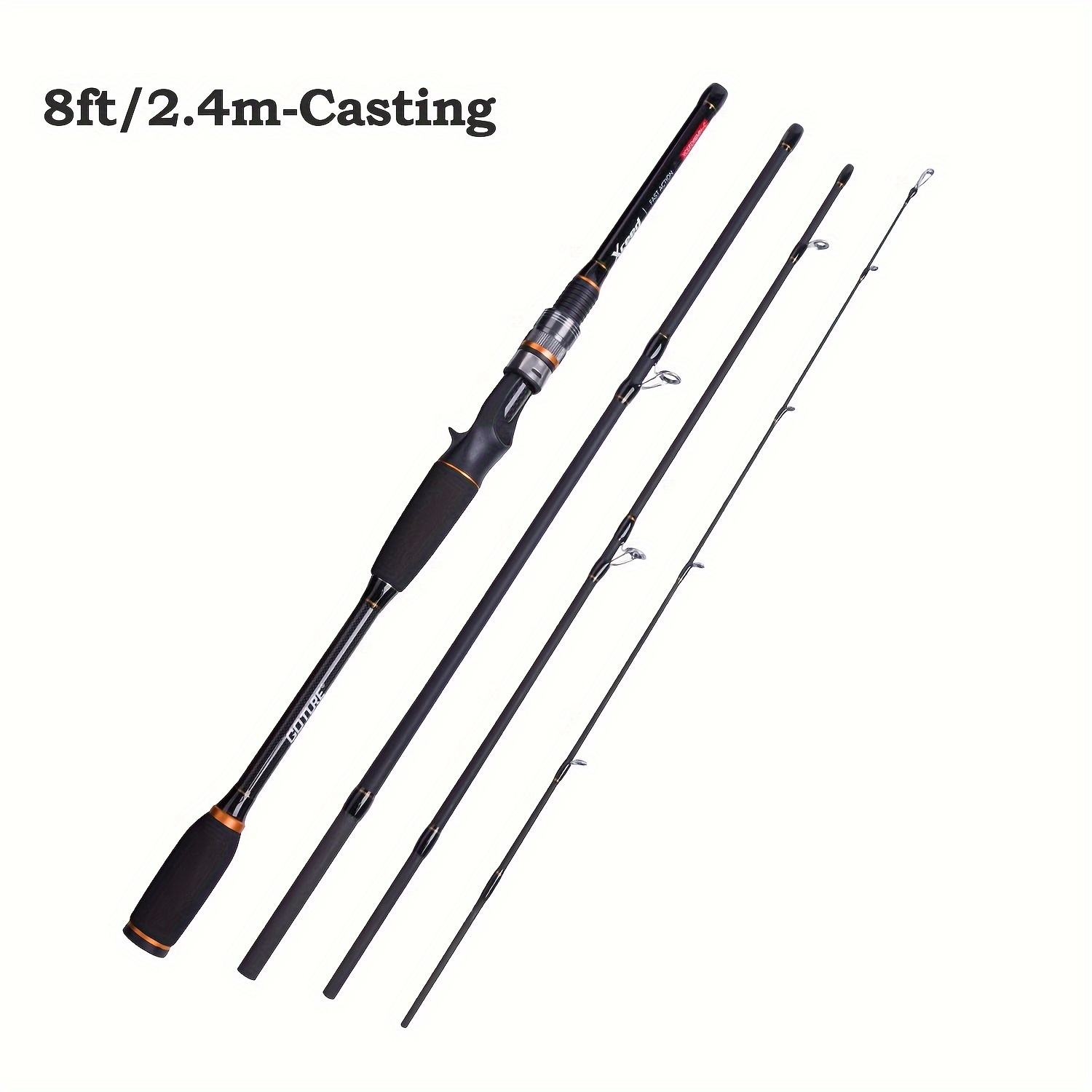 Xceed 1.98m Carbon Spinning/casting Fishing Rod M/mh - Temu United