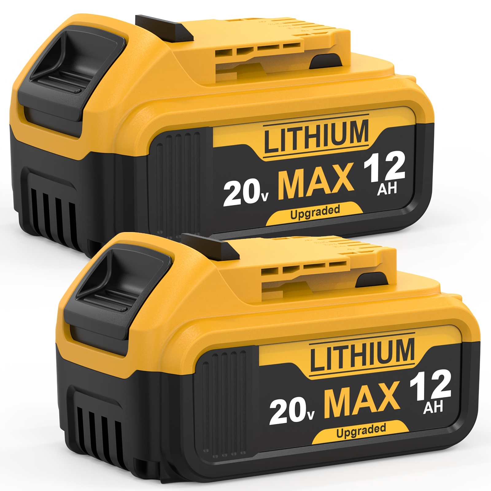 TEMU 12.0ah 20v Max Lithium-ion Replacement Battery Compatible With Dw 20v Max Cordless Power Tools 2/4/8 Packs