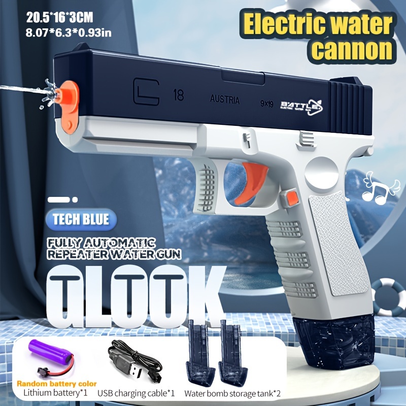 Pistolet à Eau électrique Automatique – Portée Jusqu’à 9,75 M – Réservoir 434+59 Cc – Parfait Pour Les Batailles D’eau Estivales – Rose