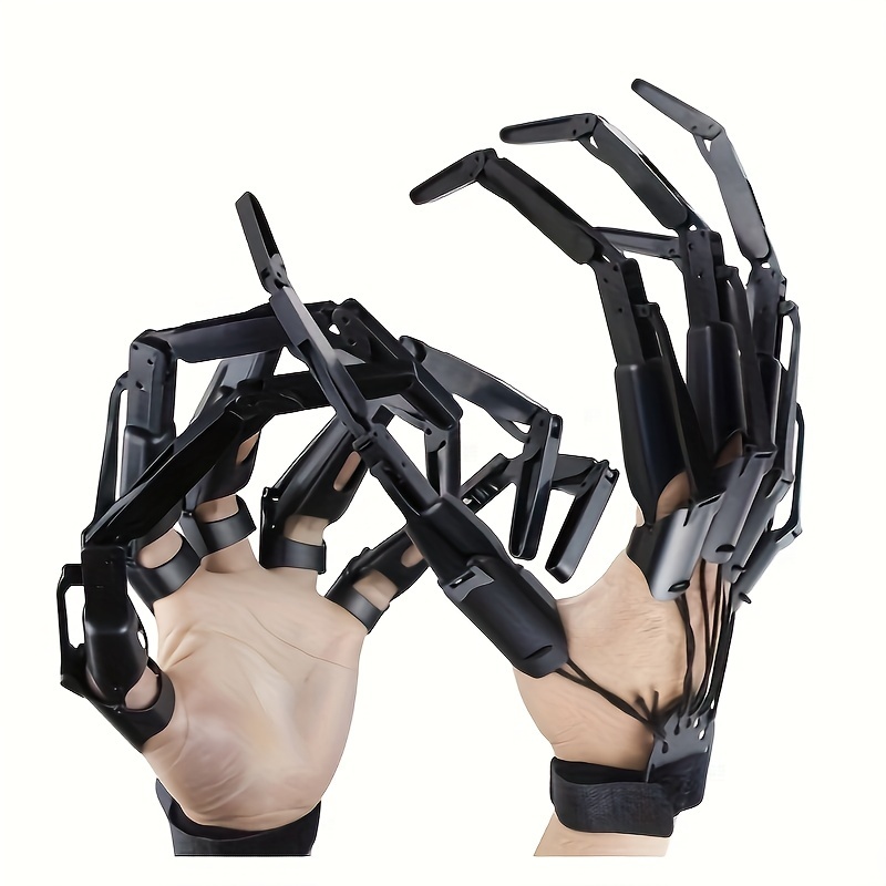 

2pcs Spine- Halloween Scary Hand Glove - Ultra-articulated & , Ghost Design - Cosplay & Spooky Parties