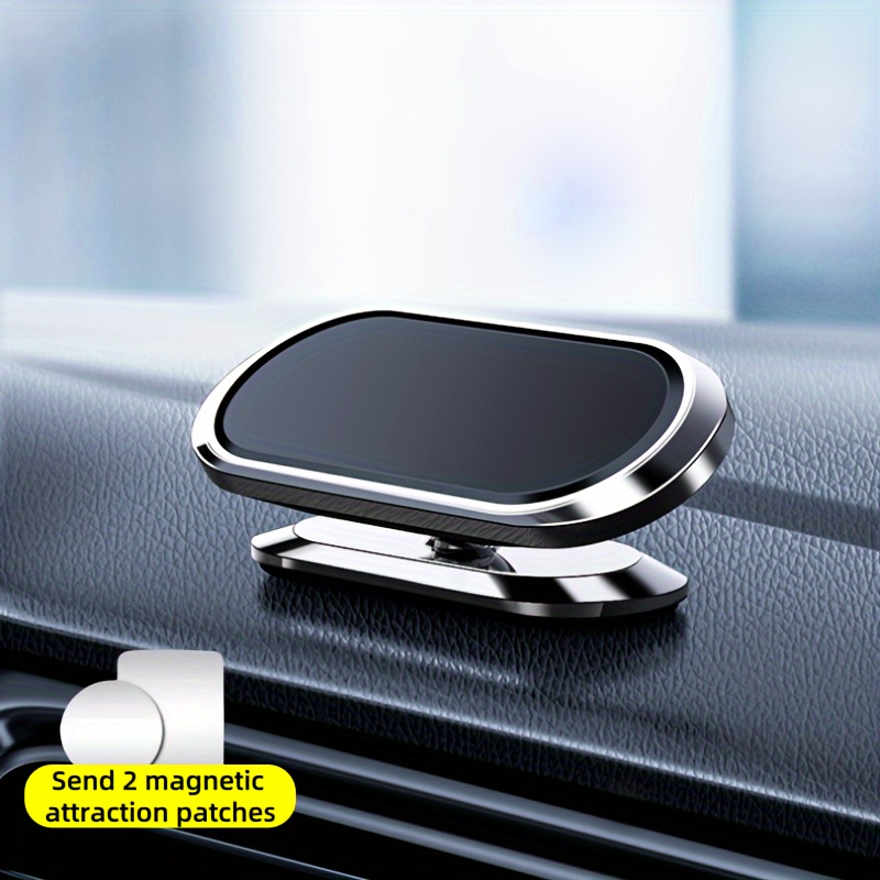 

Car Mounted Magnetic Phone Holder, [magnet N52 8pcs] [super Strong Magnet] [2 Metal Plates] Car Dashboard Phone Holder, Suitable For Iphone, Samsung, And All Smartphones And Tablets