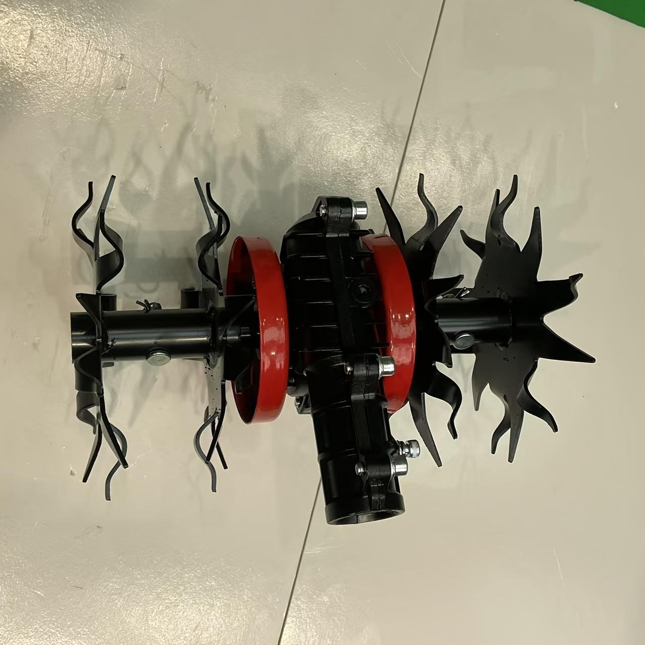 Image of 1pc Lawn Mower Specialty Loosening Wheel, Multi-functional Weeding, Loosening, And Trenching Lawn Mower Accessory, Suitable For Farm, , And Courtyard Planting Loosening And Weeding Tools