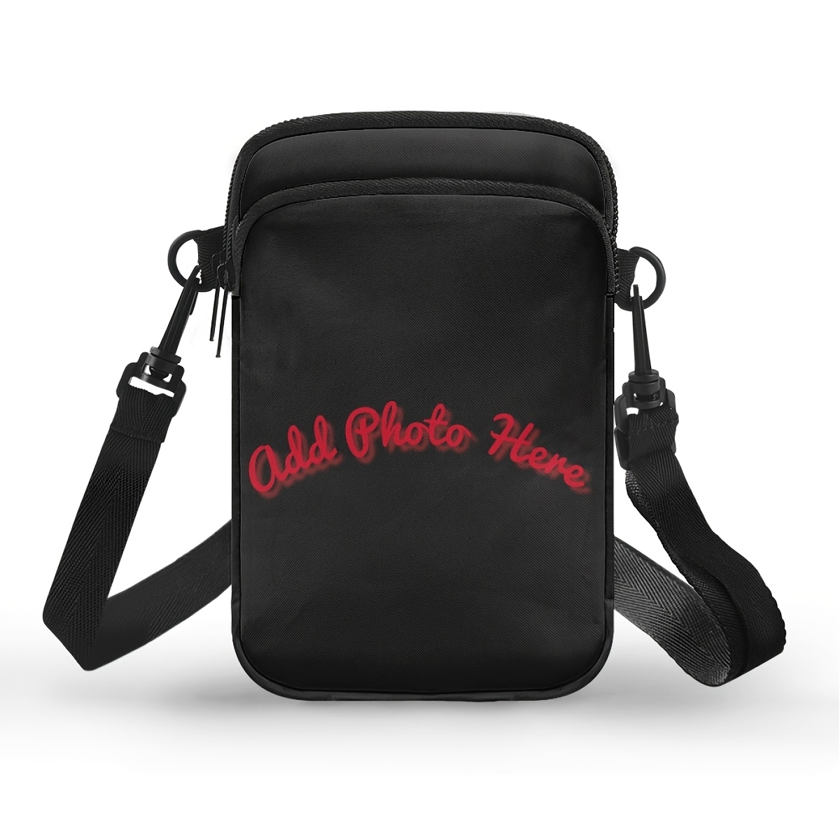 TEMU A Personalized Crossbody Phone Bag - Customizable Photo Tote With Adjustable Shoulder Strap And Compartments For Phone, Cards, Keys, And