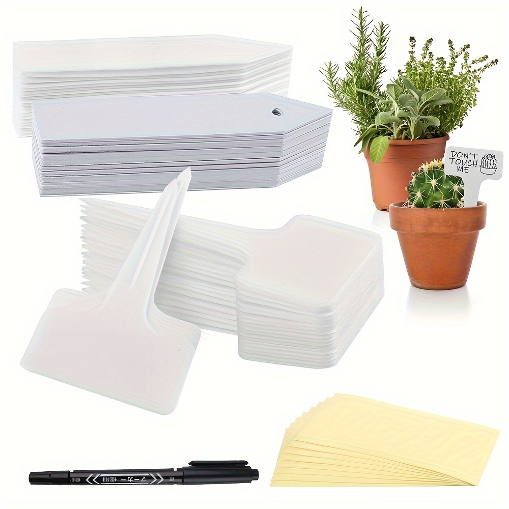 

Waterproof Plastic Plant Labels Tags Markers Garden Nursery Herbs Flowers 150pcs