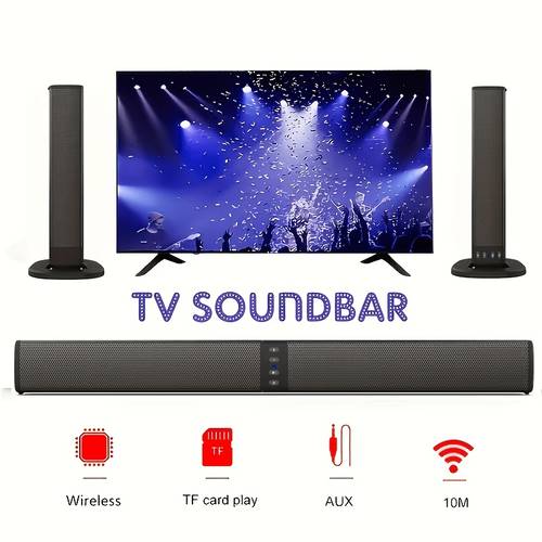 photo de l'article barre de son fil cinéma avec amovible - en charge les fil, usb, rca, tf, aux | convient aux smartphones, , téléviseurs et lecteurs de musique