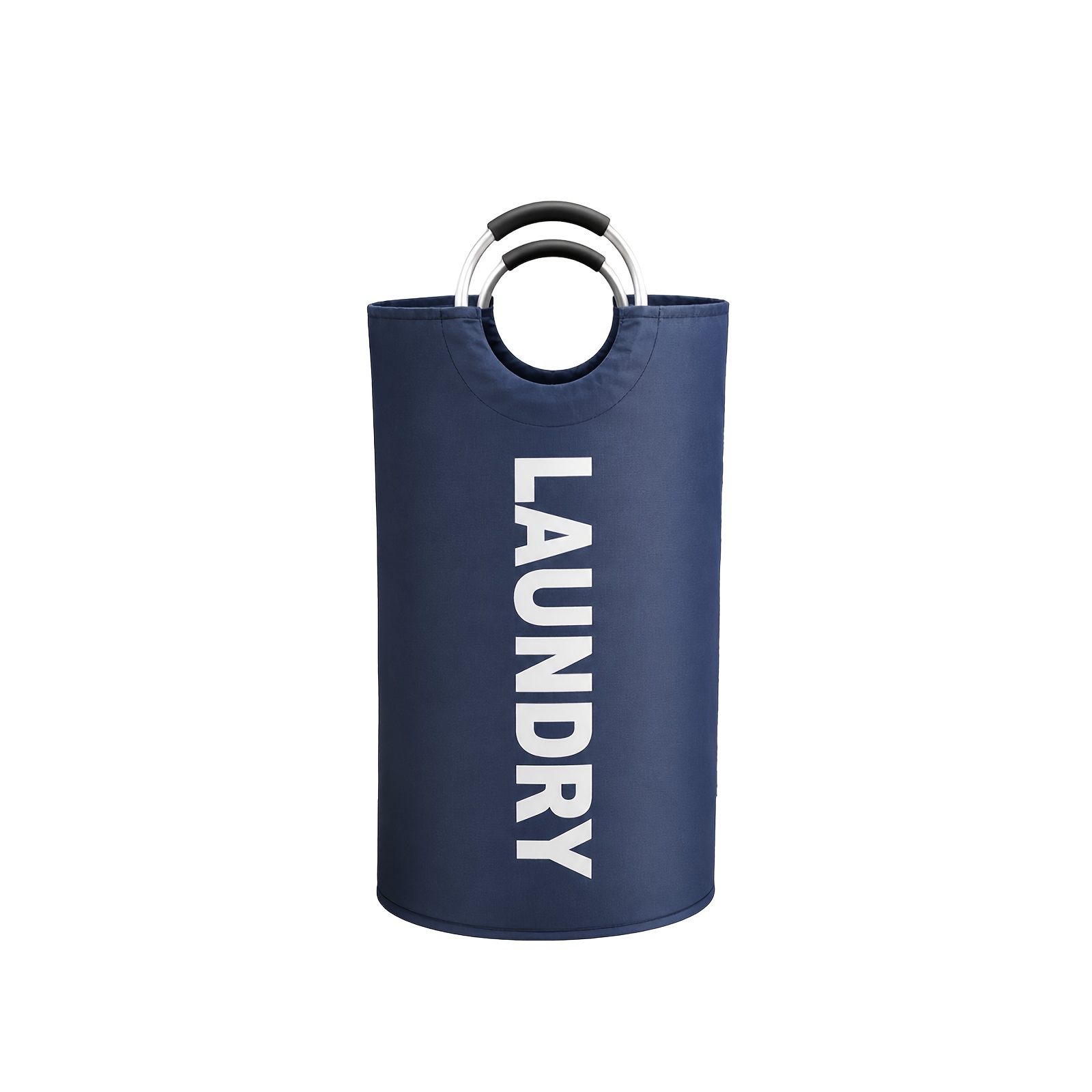TEMU Laundry Basket, Laundry Bag With Soft Handles, Vertical Laundry Basket, Foldable Storage Basket, For Bathroom, Laundry Room, Balcony, Dorm