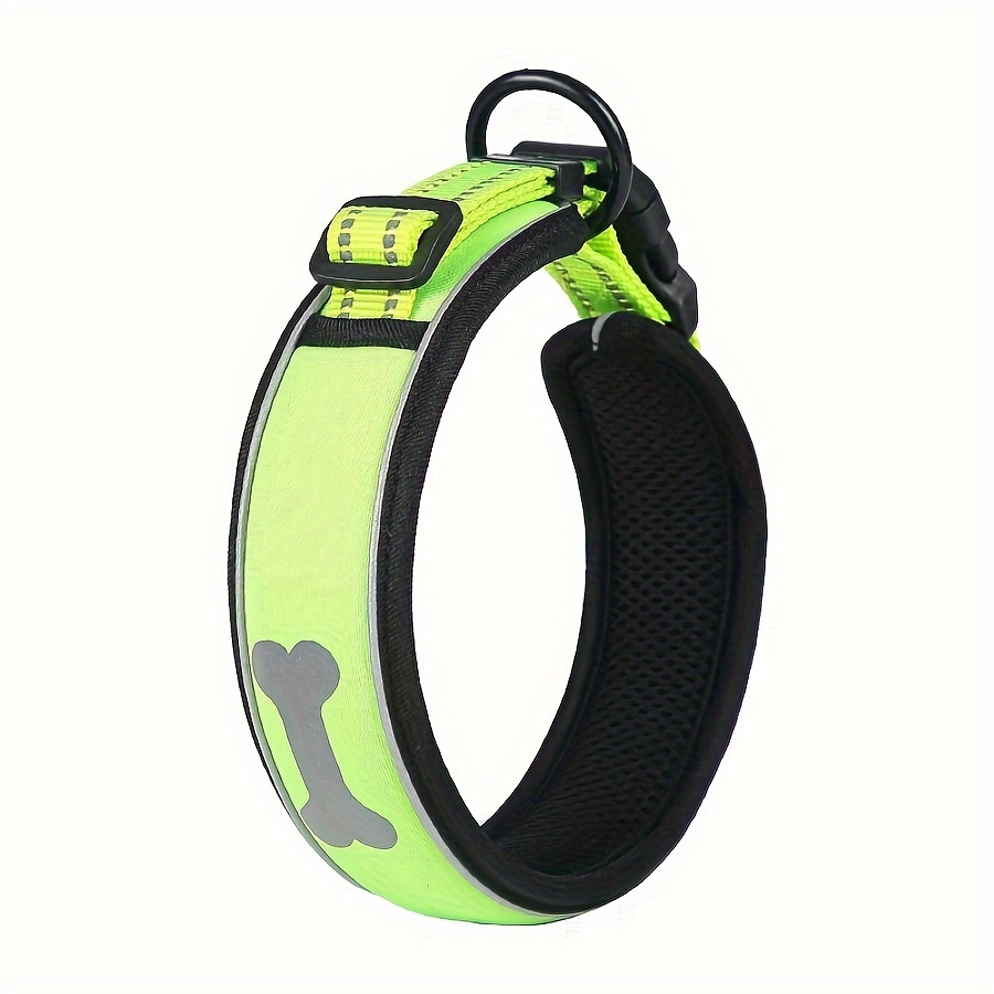 

High-visibility Reflective Dog Collar - Adjustable, Safe Night Walking & Training Accessory For Large, Medium & Small Breeds Dog Walking Accessories Dog Collar For Small Dogs