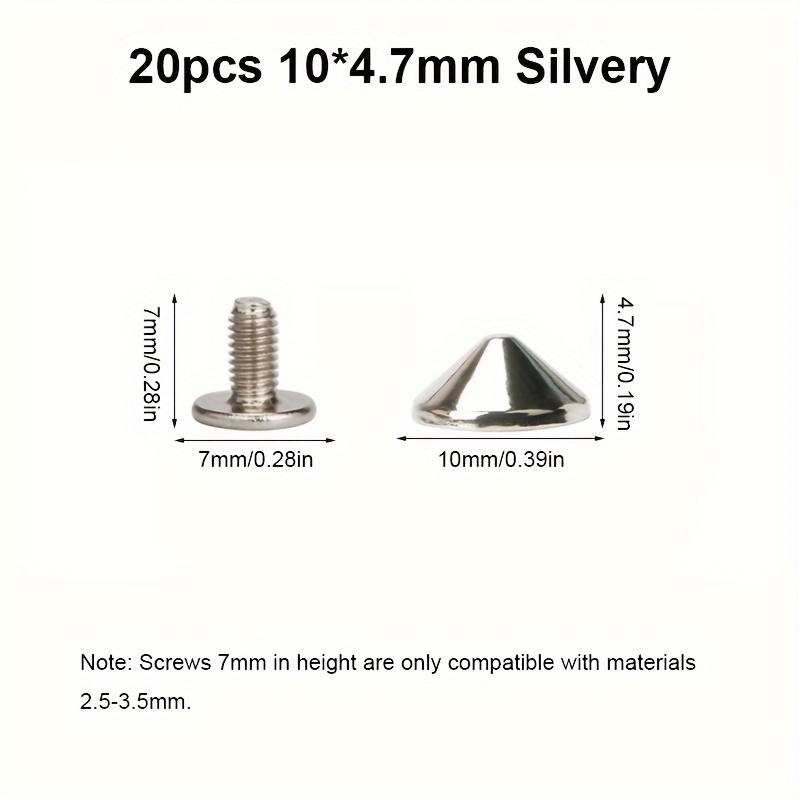 20PCS Tree Shape Metal Rivets - DIY Punk Gothic Clothing Shoe Bag Decorative Studs