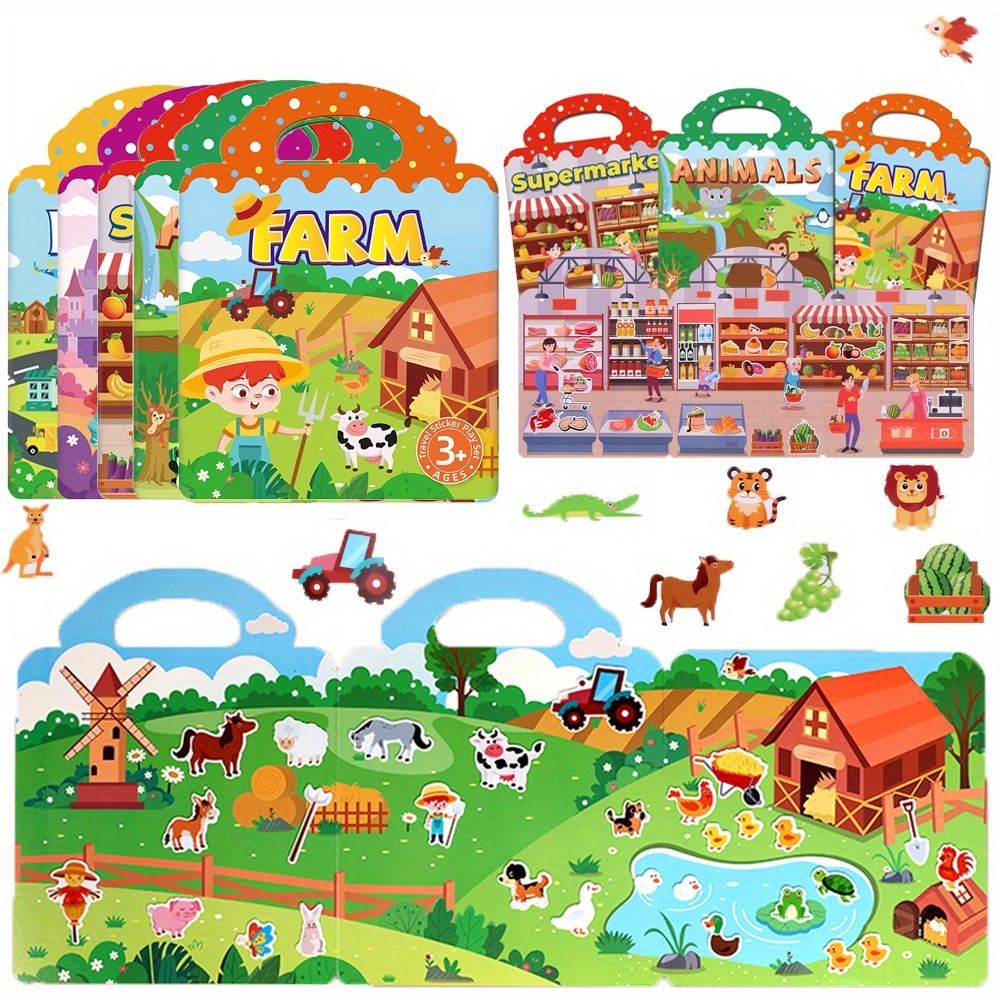 reusable sticker books for kids sold on Temu United States