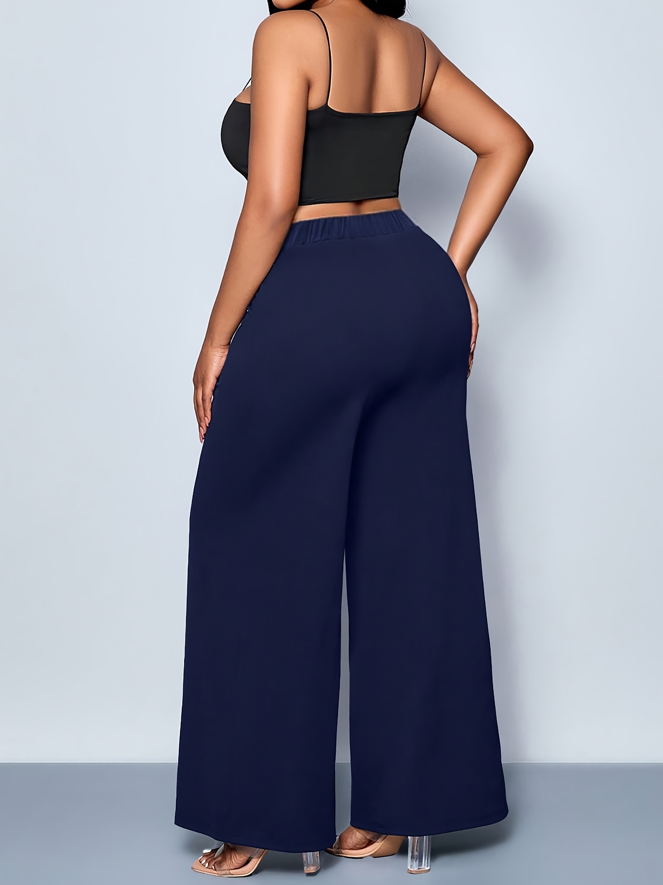 plus size womens summer pants casual loose straight leg trousers elegant long pants autumn plus size womens long pants 032 pants for women summer womens dress pants plus sizes plus size tapered pants women plus size curvy women summer pants flare pants women plus size everyday pants casual wear elegant trousers straightleg design durable construction stretch fabric plussize bottoms versatile trousers womens clothing plussize fashion navy blue 2