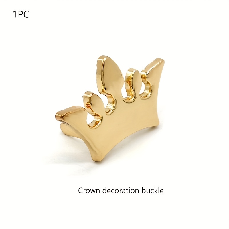 

1pc Shaped Decorative , Metal Crown Clasp For Notebook, Album, Hat, Shoe, And Box, Hardware Accessories