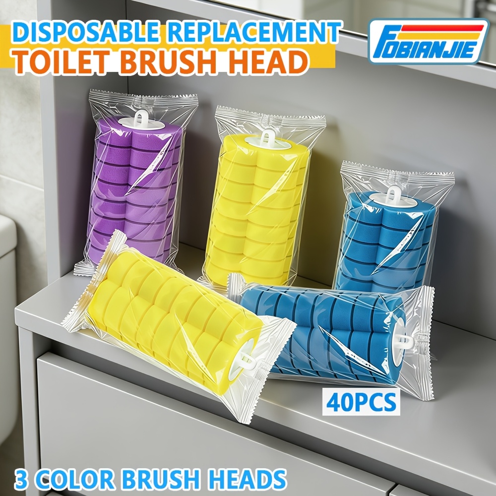 Disposable Toilet Brush Cleaner Bathroom Cleaning Brush With Replaceable Brush Head Toilet Cleaning Tool Kit Wc Home Accessories - 15 - View #8