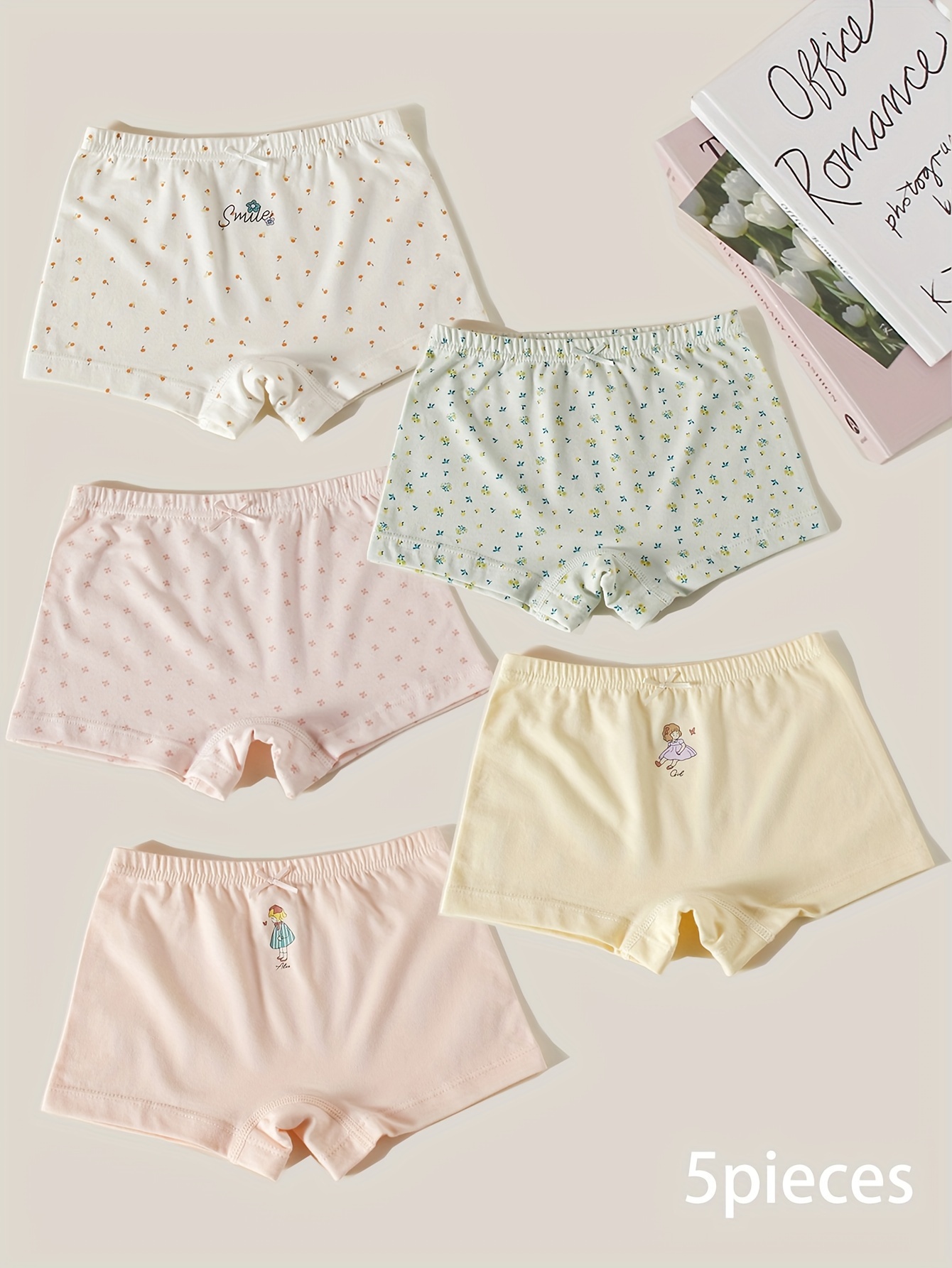 Teen Girls' 5pcs Underwear Set