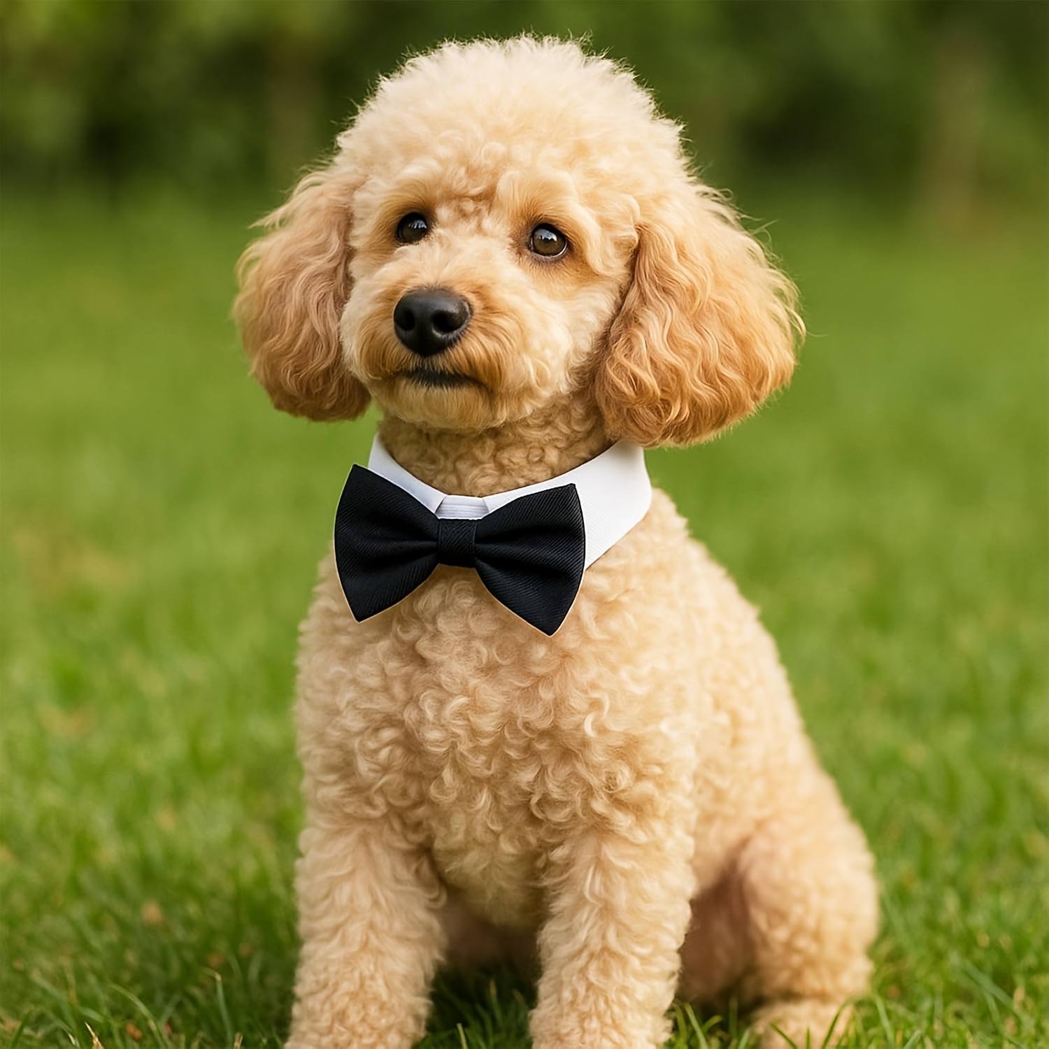 Formal Necktie Bow Tie Black And White Collar For Pet Additions For Wedding Holiday And Party Gift