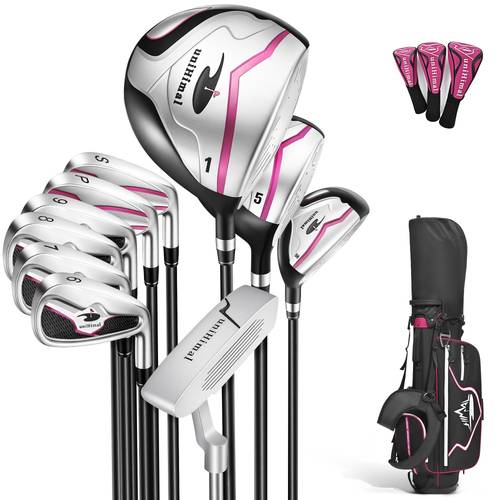 womens complete golf club set with golf stand bag right handed 11 clubs