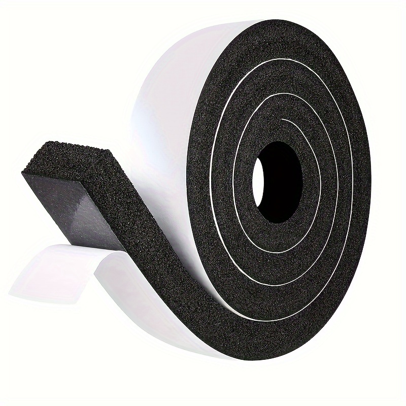 

Arbitrary Cutting Self-adhesive Foam Insulation Tape: 5m/16.5ft X 0.79in/20mm X 0.99in/25mm - Weatherproof Sealant For Windows, Doors, And Furniture
