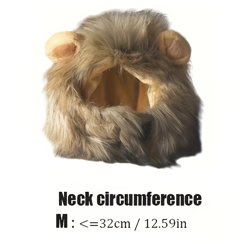Image of Adorable Lion Mane Costume For Cats - Durable, Comfy & Perfect For Parties, Photo Ops