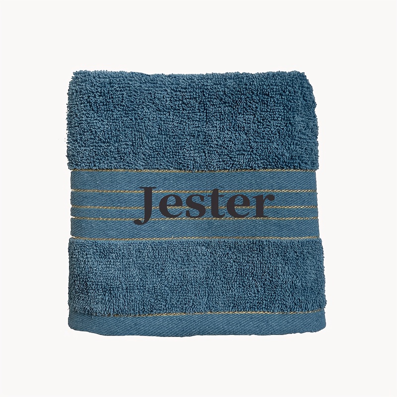 TEMU Toalla de baño y toalla de playa de lujo bordada personalizada con , 1 pieza, toalla para el cabello - Microfibra ultra de absorbencia, , ideal