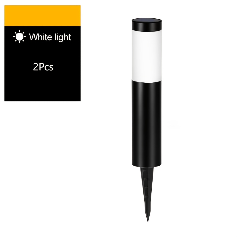 Image of Solar Cylinder Lawn Light, Long Tube Led Outdoor Lighting, Solar Garden Decorative Landscape Light For Yard, Garden, Pathway, Lawn, Driveway, Sidewalk, And Festival Decorations