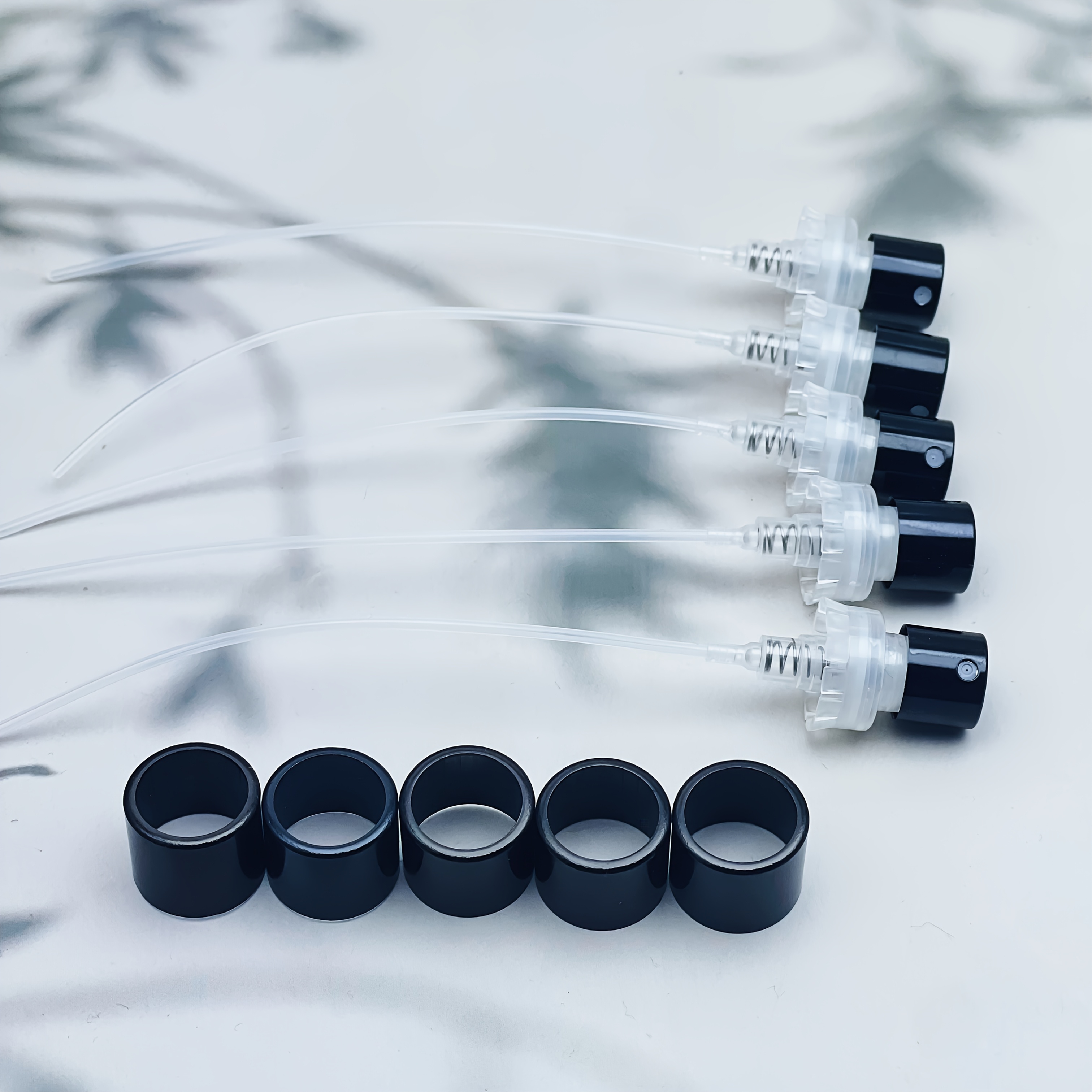 TEMU [Bomba de spray para cuello FEA de 15 mm] Pulverizador de repuesto dorado/plateado/ - Accesorio para cosméticos, boquilla reutilizable para