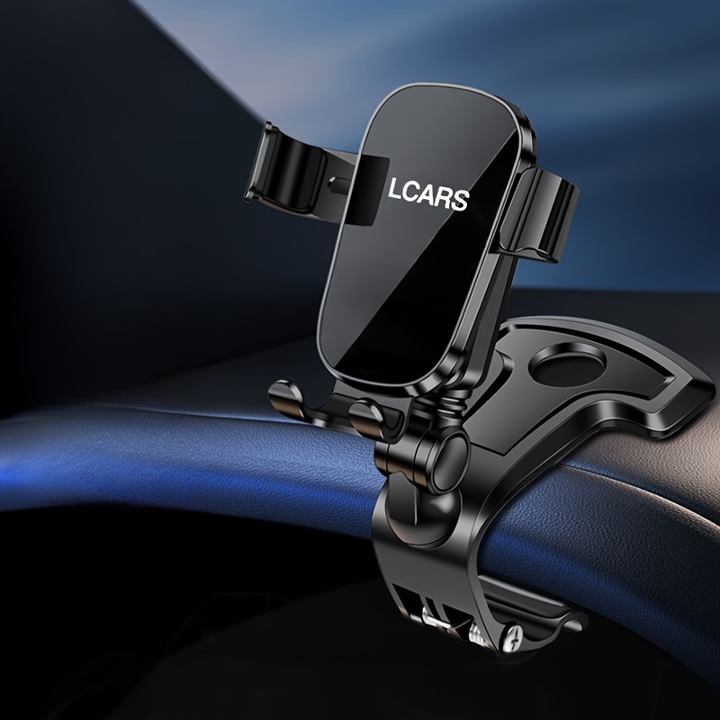 TEMU 2024 New Model Car Phone Holder With Surface, Designed For Navigation, Clipped The Dashboard.