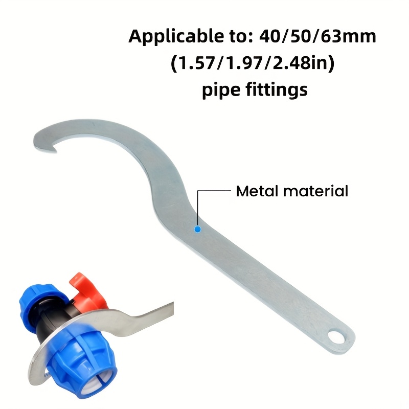 Image of Wrenches For Metal And Plastic Fittings, In 20/25/32/40/50/60mm (0.79//1.26/1.57/1.97/2.48 Inches) Sizes, Heavy-duty Wrenches, Manual Tools, Time And Effort-saving .