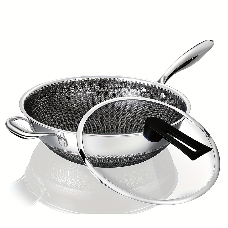 

Becware Stainless Steel Honeycomb Non-stick Wok