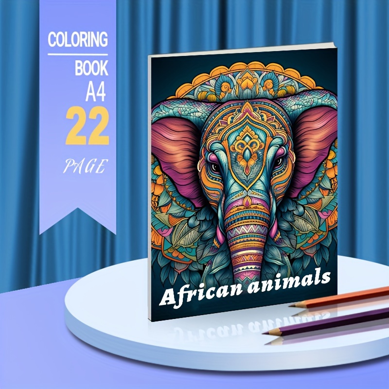 

Livre de Coloriage Sur Le Thème Des Animaux Africains (original, Amélioré, A4 Épaissi, 22 Pages) - Idéal Pour Offrir En Cadeau D'une Fête D'anniversaire Ou