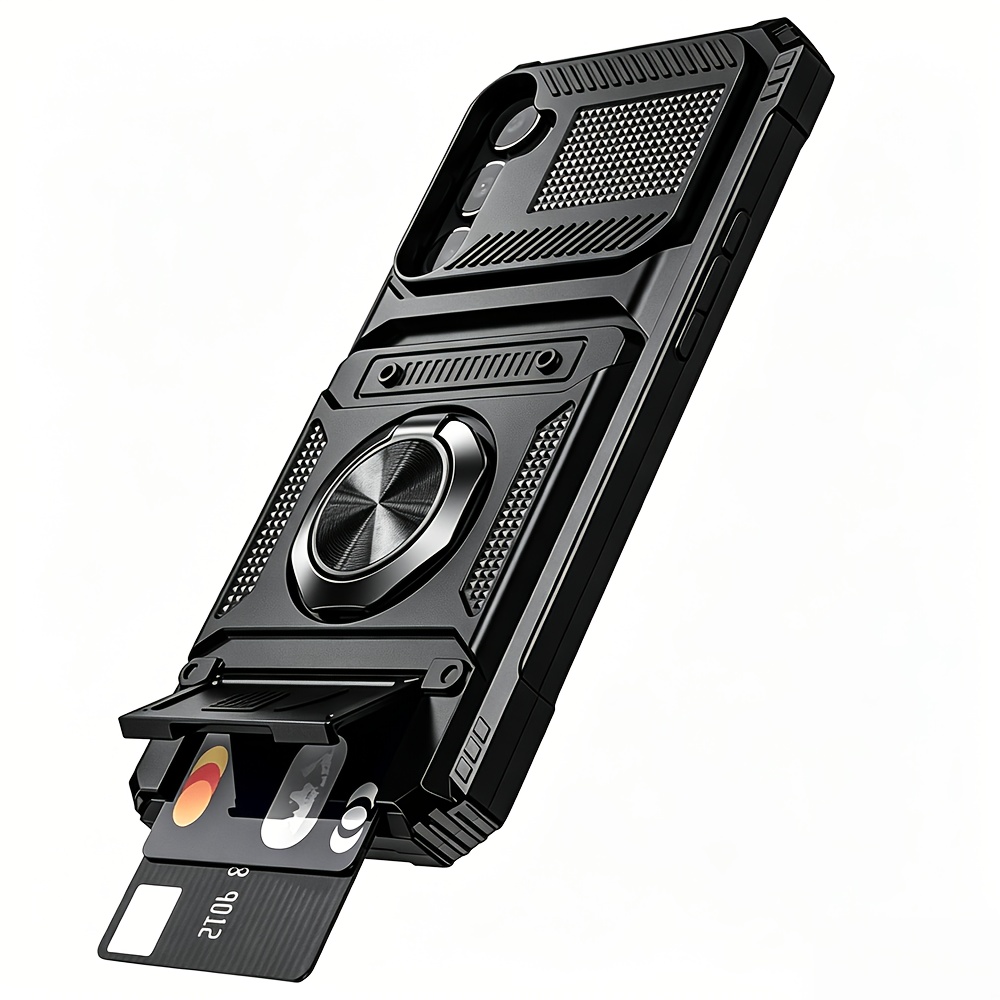 Image of Phone Case: Shockproof Heavy Hard Case With Stand And Card Slot For Galaxy A17 A16 A26 A36 A56 A15 A35 A55