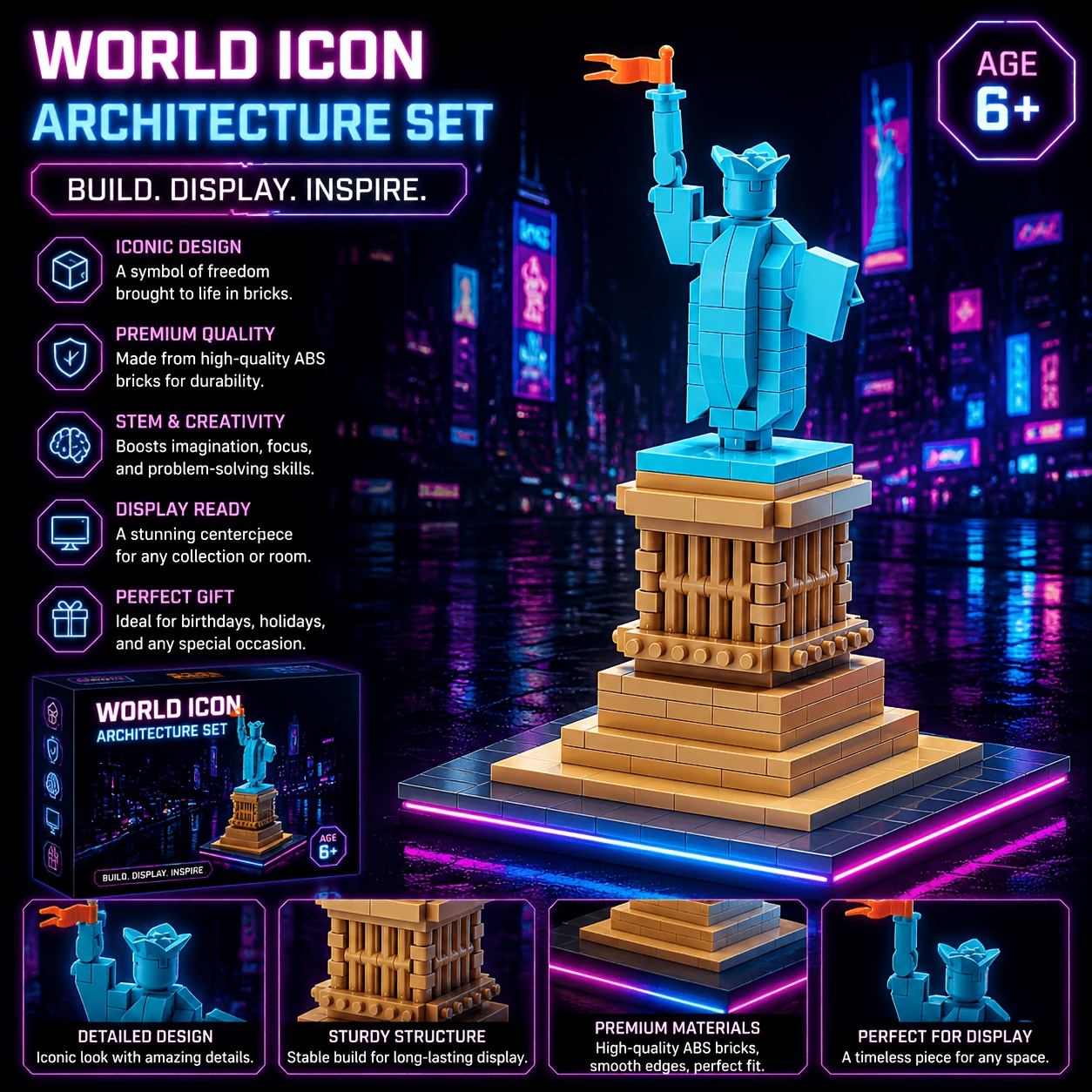 World Famous Architectural Building Blocks, Creative Gift