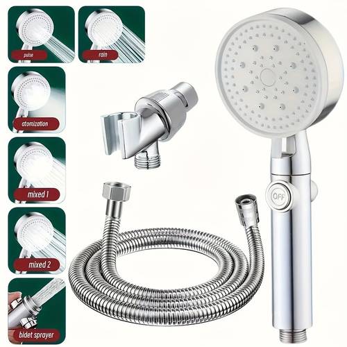 silvery off key american bracket silvery 1 5 encryption shower head bathroom shower faucet household bath bully shower four shower set h
