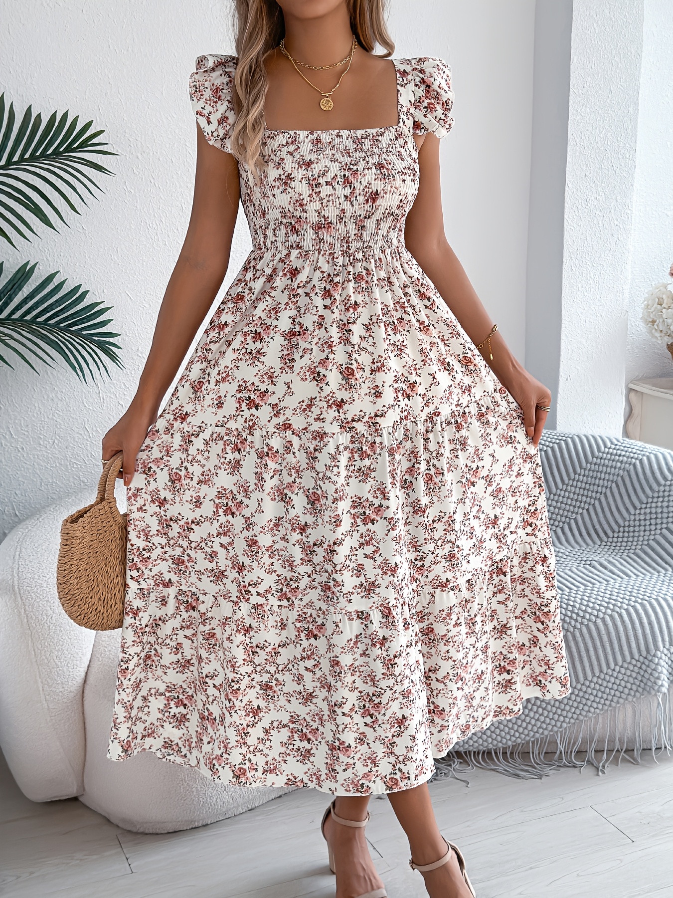 knee length dresses for ladies Norma White Midi Dress - Women's Dresses main image 1