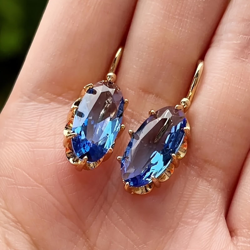 TEMU Boucles d'oreilles pendantes de mariage , boucles d'oreilles ovales en imitation de , cadeaux de pour femmes