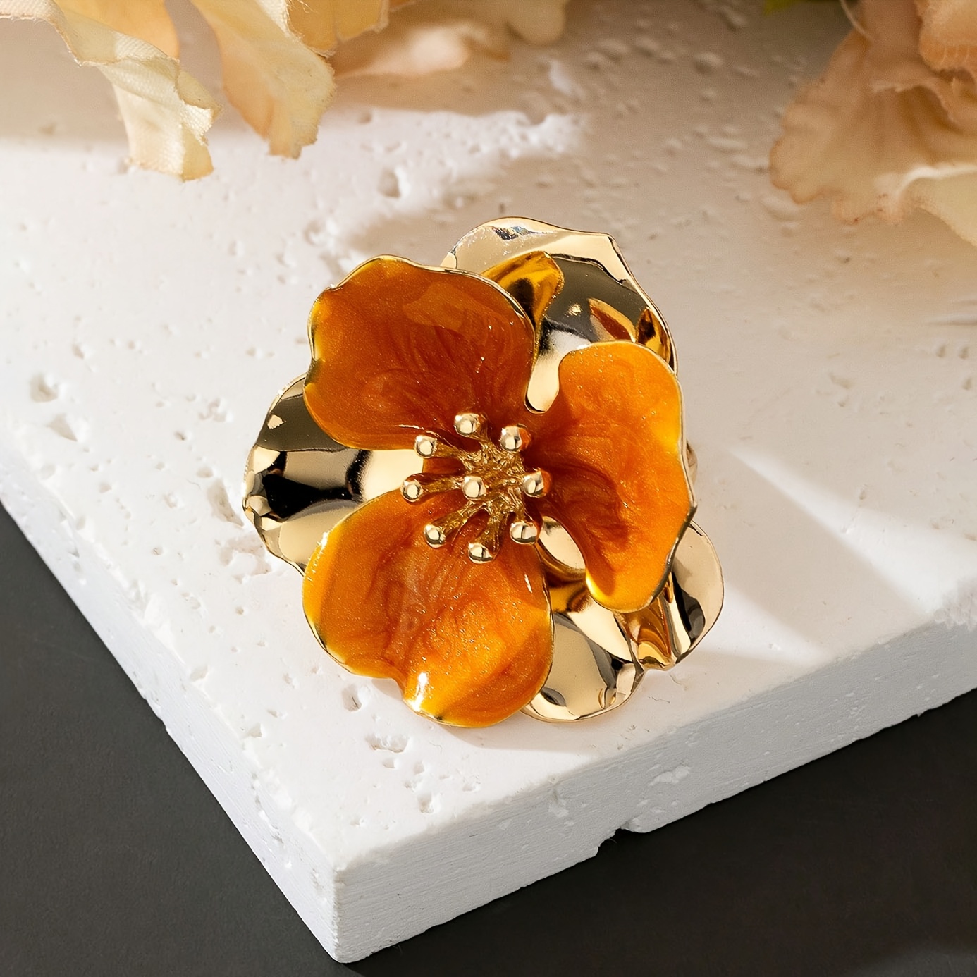 Women's Exquisite Romantic Double-Layer Flower Ring