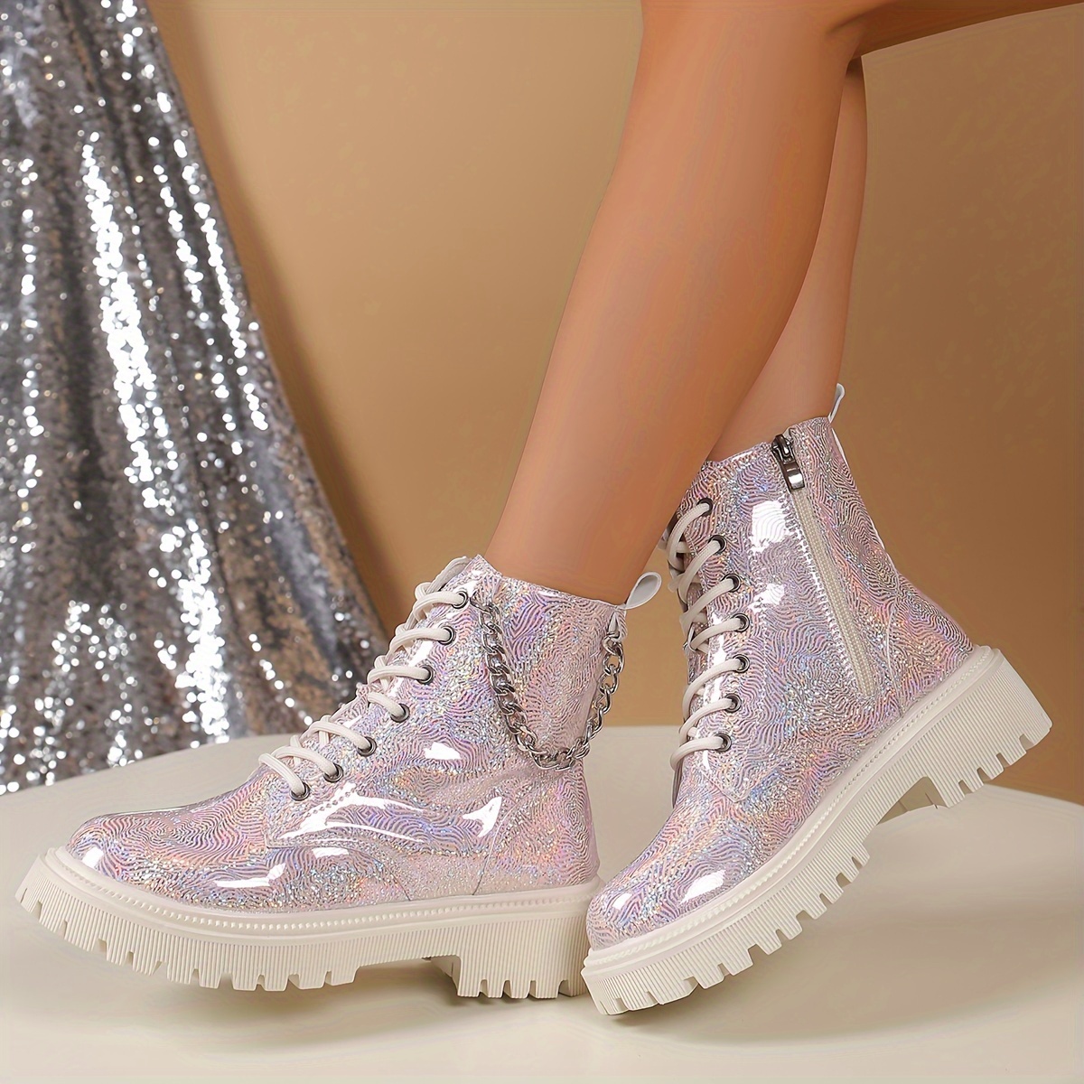 

Women's Ankle Boots , , For Height - Lined