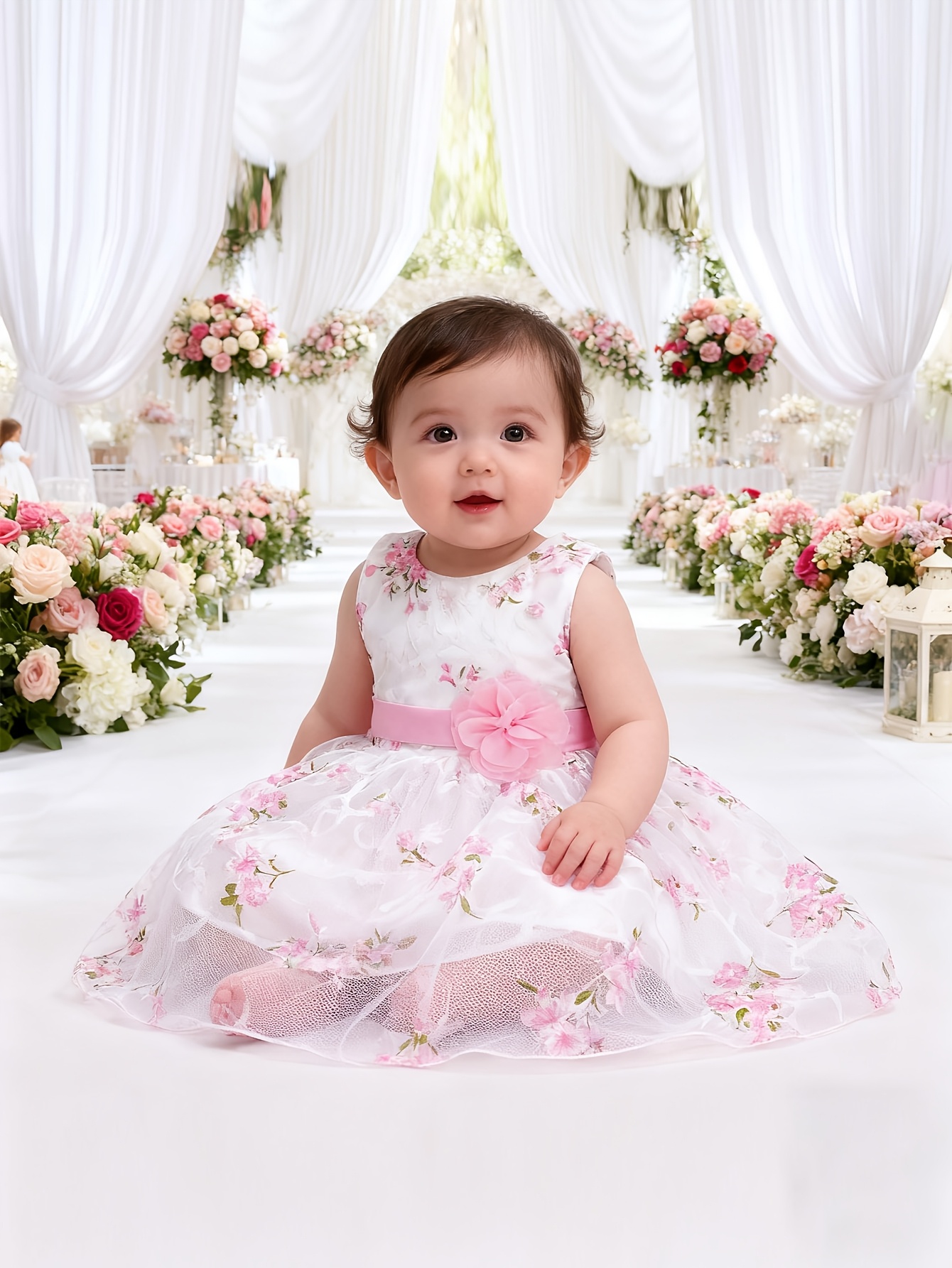formal baby girl dresses sold on Temu United States